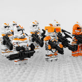 Space War Theme 212th Clone Troopers and Captains Block Figures Set