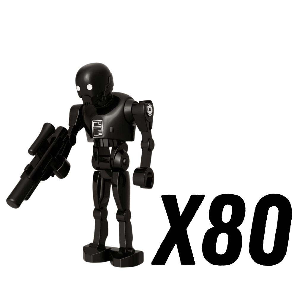 Space War Theme KX-Series Security Droids Block Figures Set