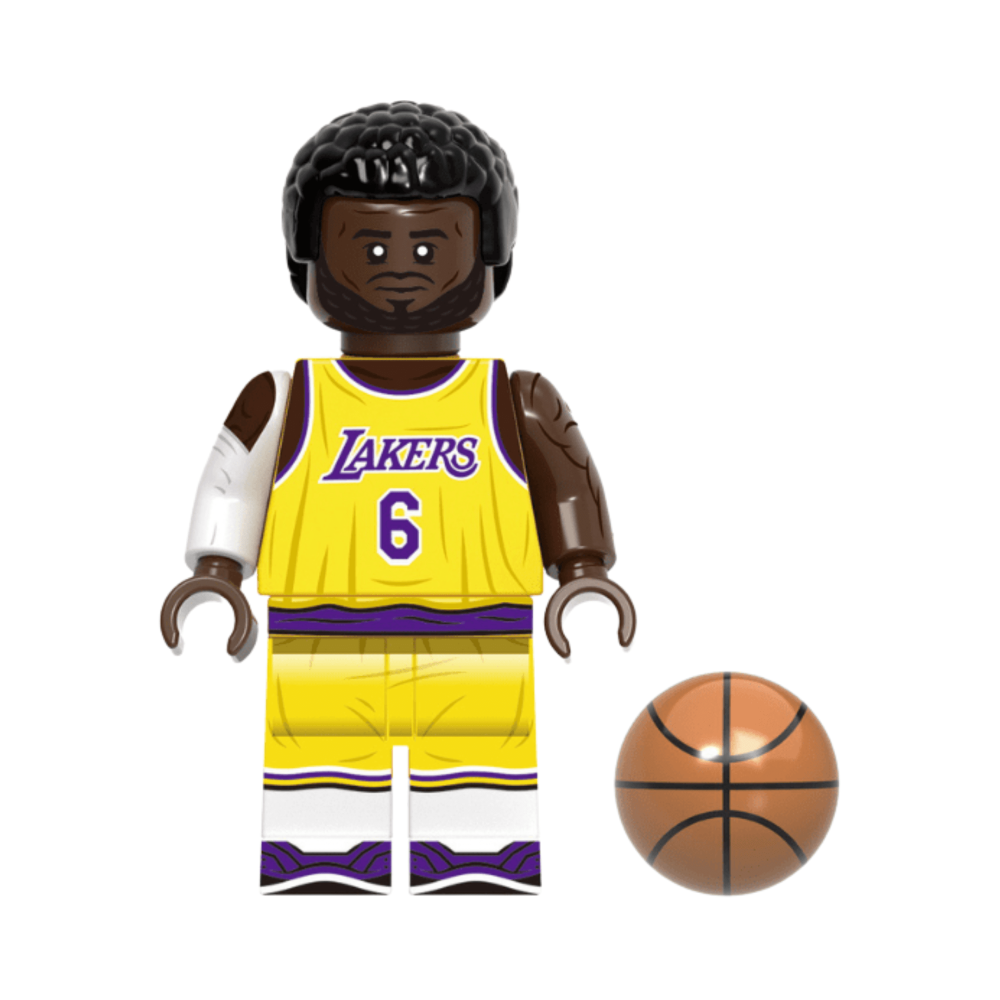 NBA Basketball Block Figures Set of 8pcs with Basketball Accessory