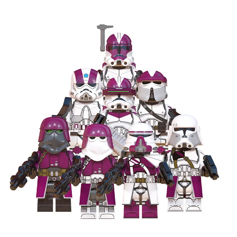 Space War Theme Nova Corps Clone Trooper Block Figures Set