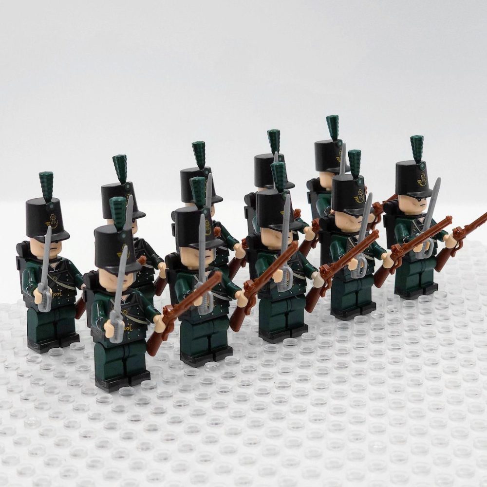 95th Rifles British Block Figures Set of 10pcs