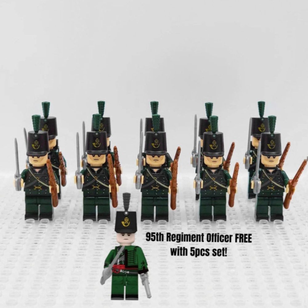 95th Rifles British Block Figures Set of 10pcs
