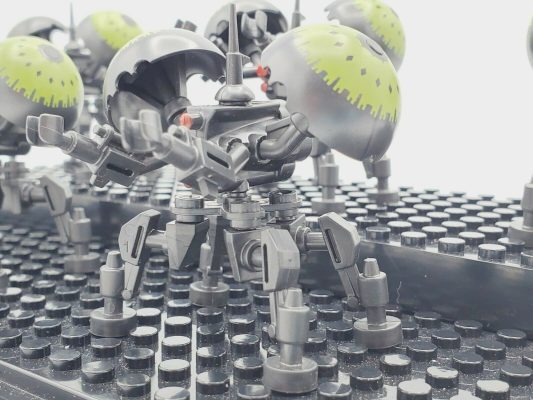 Space War Theme Clone Wars Buzz Droids Block Figures Set