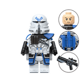 Space War Theme 501st Legion Clone Troopers & Anakin Block Figures Set 2