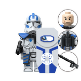 Space War Theme 501st Legion Clone Troopers & Anakin Block Figures Set 2