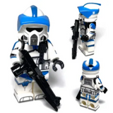 Space War Theme 501st Legion Captain Rex Battle Pack – Clone Captain & Legionnaires