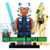 Space War Theme Ahsoka Assortment Mandalorian Rebels Clone Wars  Set of 11pcs