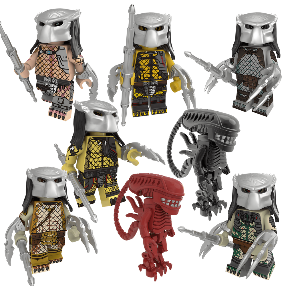 Alien VS Predator Block Figures Set
