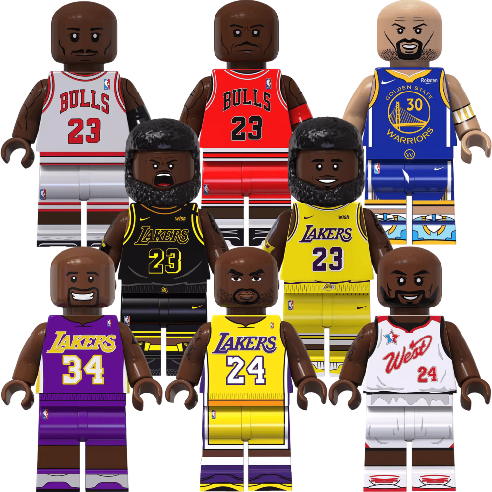 All-Time NBA Legends Block Figures Set