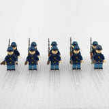 American Civil War Confederate Soldiers Block Figures Set