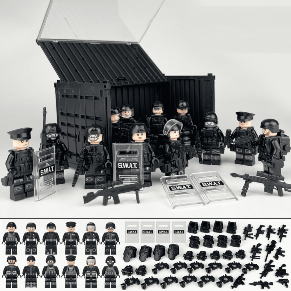 Assault Team Unit Block Figures Set