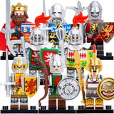 Assorted Medieval and Crusader Block Figures Set