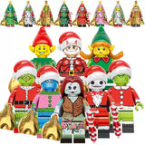 Assortment of Christmas Characters Block Figures Set 1 Or Single