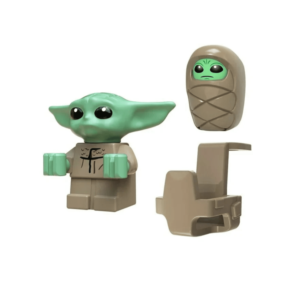 Star Wars Mandalorian With Beskar Armour and Baby Grogu Minifigure Set