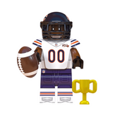NFL Football Players Block Figures Set of 16pcs with Super Bowl Trophy Accessories