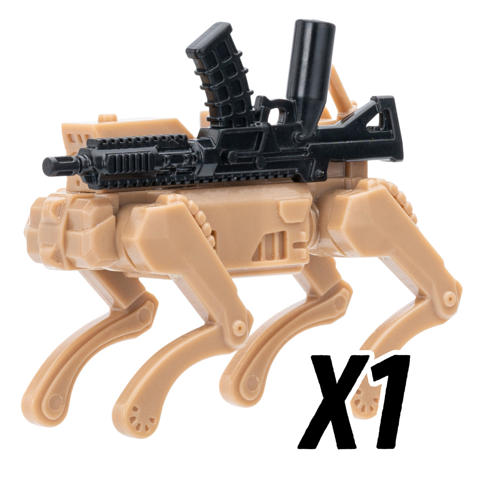 RoboDog Block Figures Set – Weaponized Mecha Hounds (4 Variants)