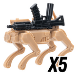 RoboDog Block Figures Set – Weaponized Mecha Hounds (4 Variants)