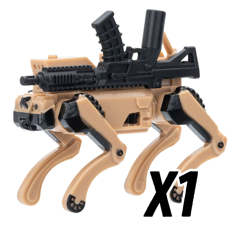 RoboDog Block Figures Set – Weaponized Mecha Hounds (4 Variants)
