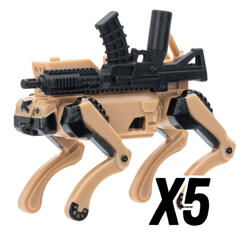 RoboDog Block Figures Set – Weaponized Mecha Hounds (4 Variants)