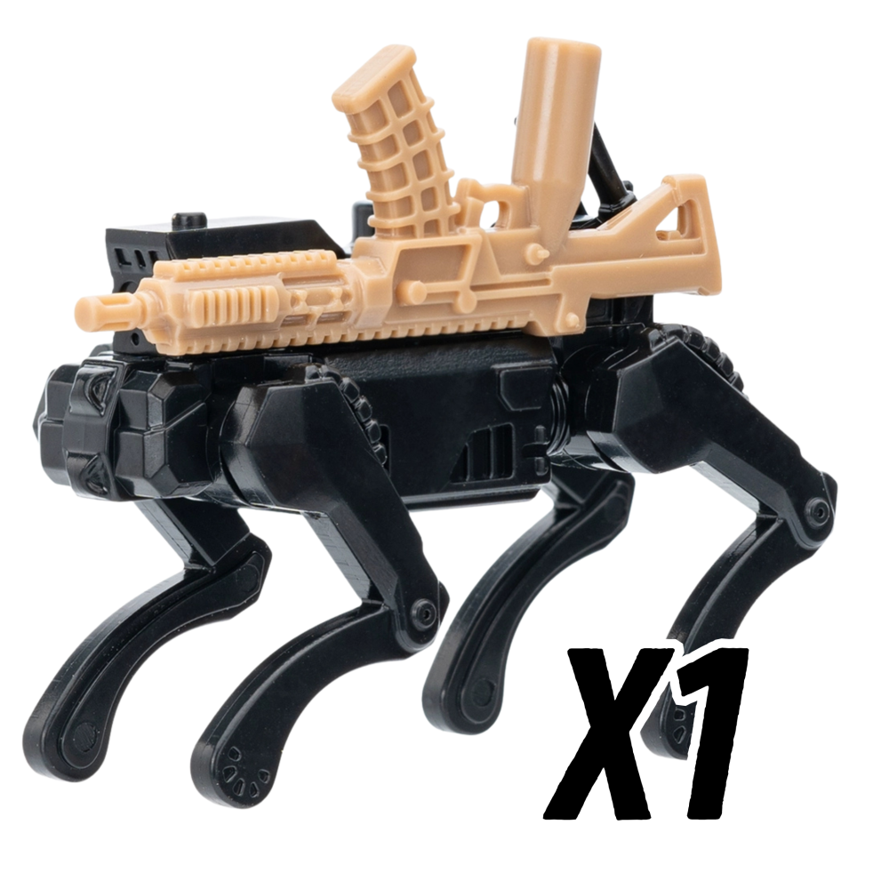 RoboDog Block Figures Set – Weaponized Mecha Hounds (4 Variants)