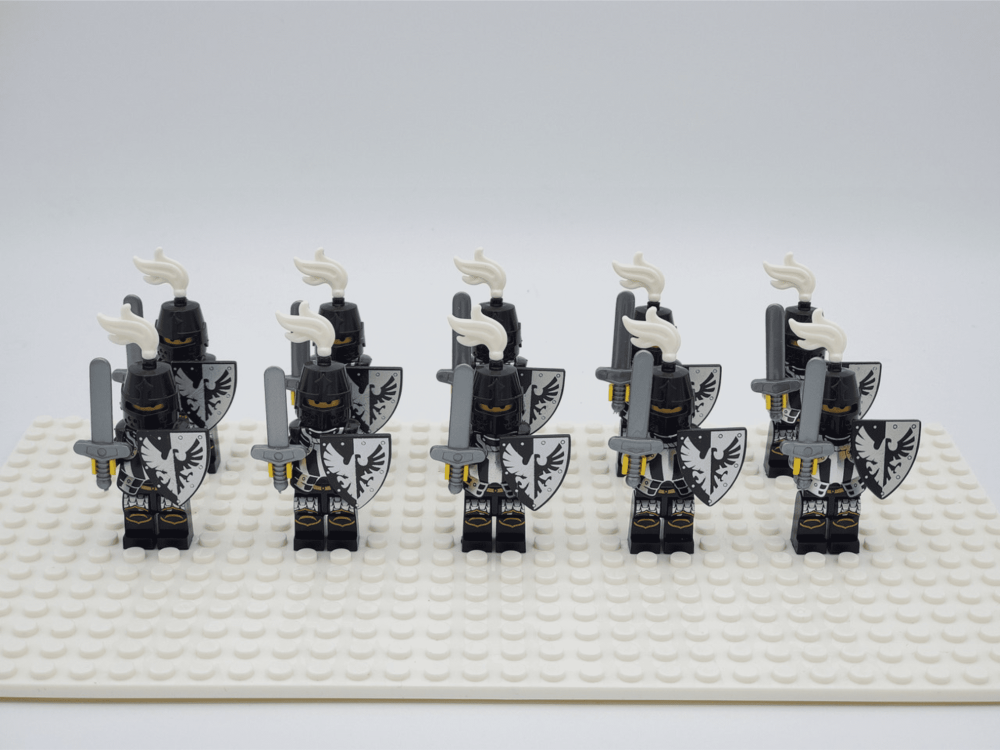 Black Eagle Knights Style 2 Block Figures Set of 10pcs