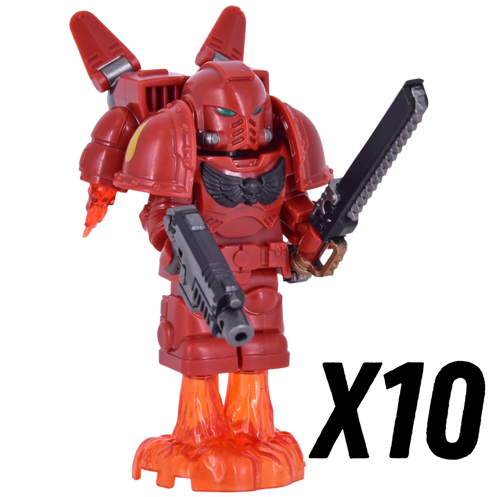 Warhammer Space Marine Terminator Jetpack Block Figures Set