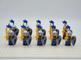 Blue Crown Knights Style 1 Block Figures Set of 10pcs