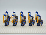 Blue Crown Knights Style 2 Block Figures Set of 10pcs