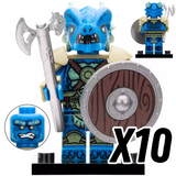 Dragon Clan Warriors Block Figures Set of 4pcs