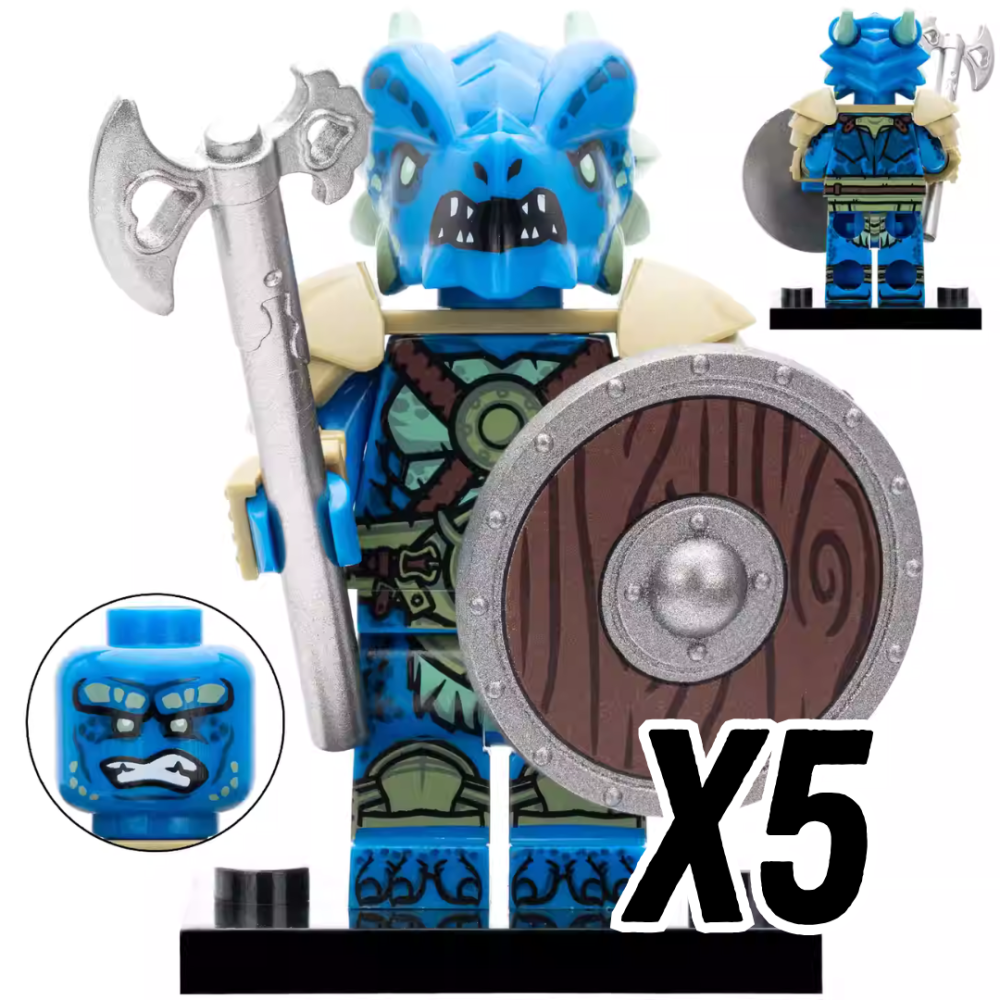 Dragon Clan Warriors Block Figures Set of 4pcs