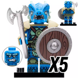 Dragon Clan Warriors Block Figures Set of 4pcs