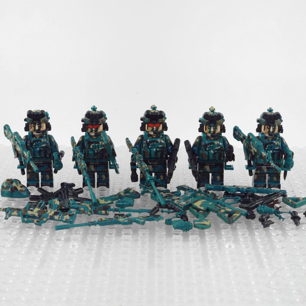 Chinese Snow Leopard Commando Unit Block Figures Set