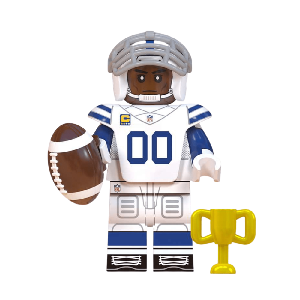 NFL Football Players Block Figures Set of 16pcs with Super Bowl Trophy Accessories