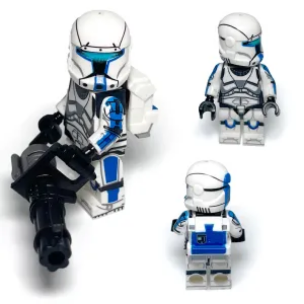 Space War Theme 501st Legion Captain Rex Battle Pack – Clone Captain & Legionnaires