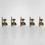 Continental Soldiers American Revolution Block Figures Set of 5pcs