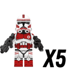 Space War Theme Coruscant Assault Trooper Block Figures Set