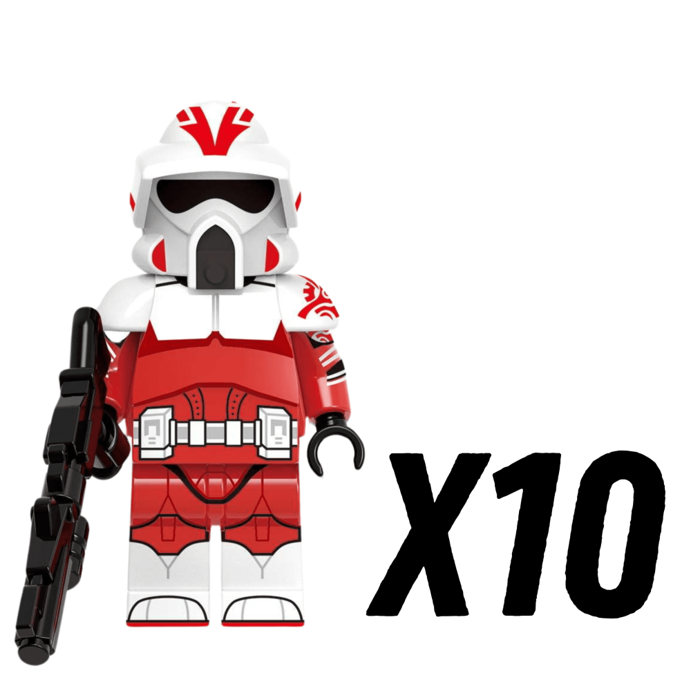 Space War Theme Coruscant Guard ARF Clone Trooper Block Figures Set