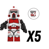 Space War Theme Coruscant Guard ARF Trooper Block Figures Set