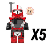 Space War Theme Coruscant Guard Arc Clone Trooper Block Figures Set