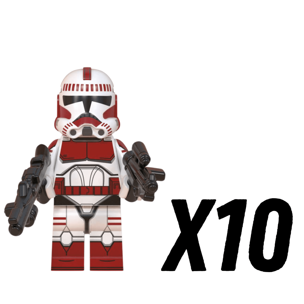 Space War Theme Coruscant Assault Trooper Block Figures Set