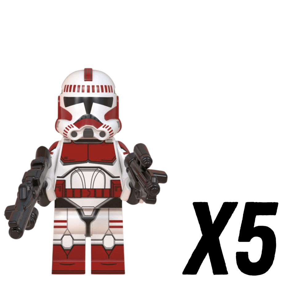 Space War Theme Coruscant Assault Trooper Block Figures Set