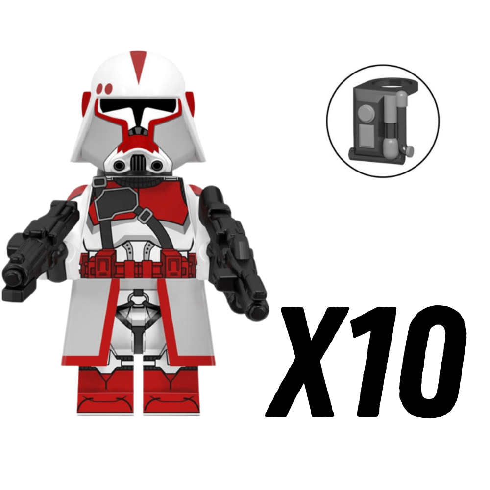 Space War Theme Coruscant Guard Heavy Trooper Block Figures Set