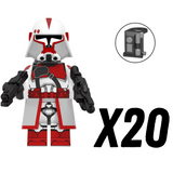 Space War Theme Coruscant Guard Heavy Trooper Block Figures Set