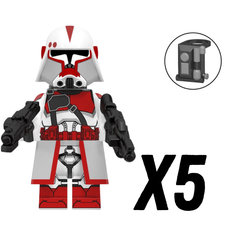 Space War Theme Coruscant Guard Heavy Trooper Block Figures Set