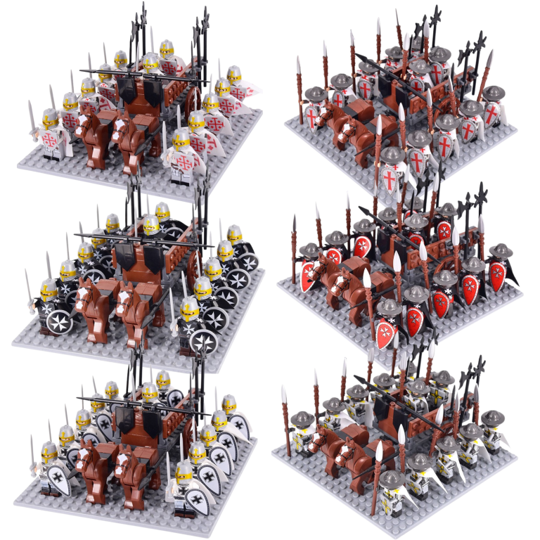 Crusaders War Horse Contingents Block Figures Sets
