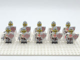 Crusades Holy Sepulchre Knights Block Figures Set of 10pcs
