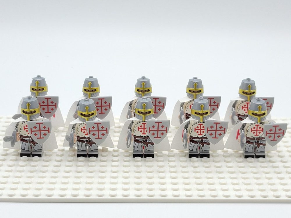 Crusades Holy Sepulchre Knights Block Figures Set of 10pcs