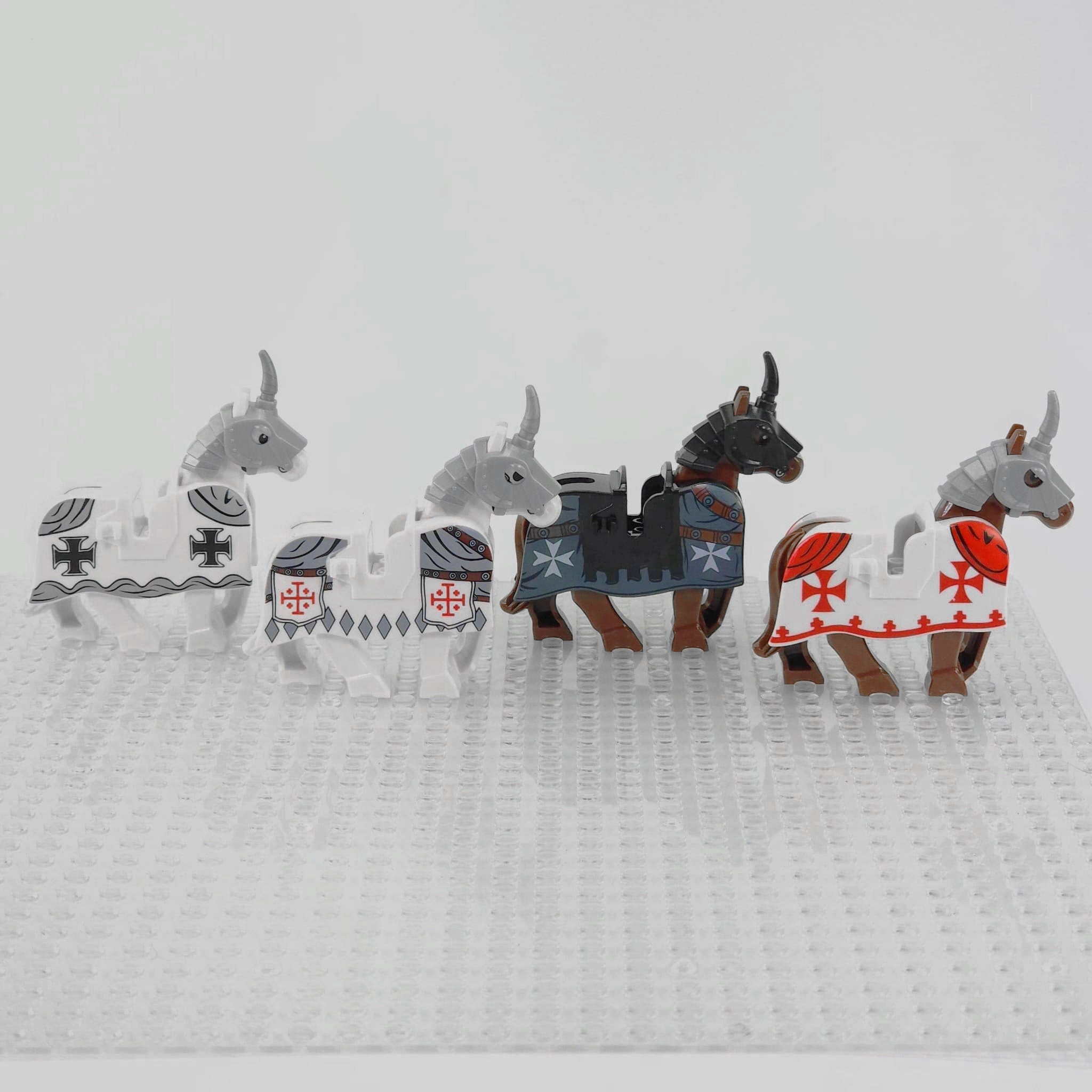 Crusades Horses and Mounts Block Figures