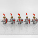 Crusades Knights Templar Battle Priests Block Figures With War Hammers and Shield Accessories