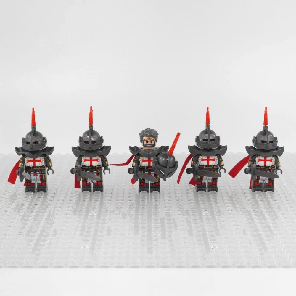 Crusades Knights Templar Elite Swords Block Figures Set of 5pcs